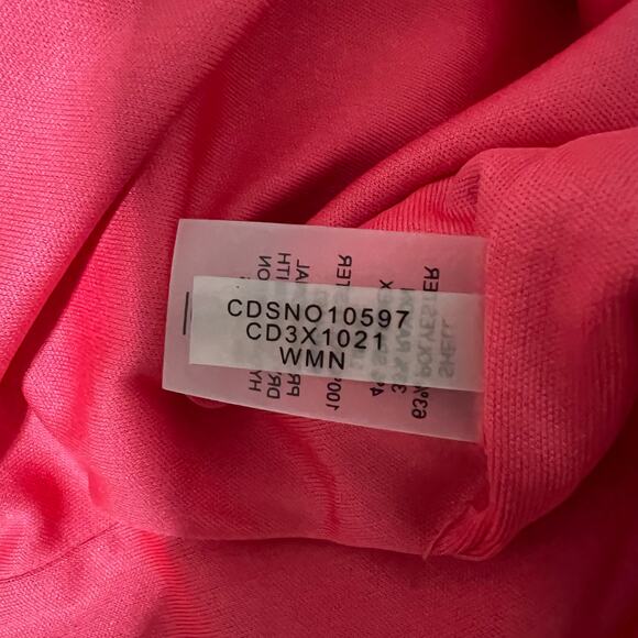 Calvin Klein Dress Women 6 Orange Scuba Pleated Front Career Office - Picture 8 of 8